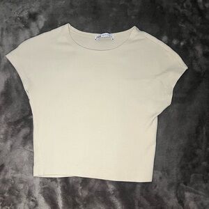 Zara Cream Crop Top